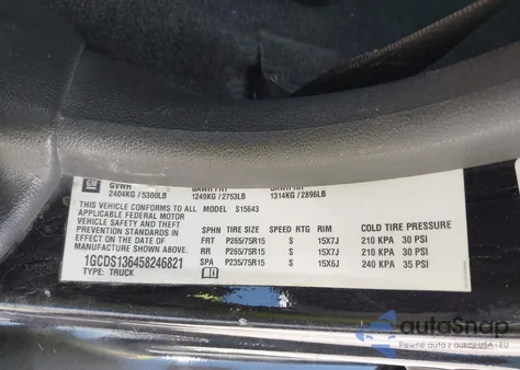 2005 Chevrolet Colorado Ls из США, поврежденный, VIN 1GCDS136458246821